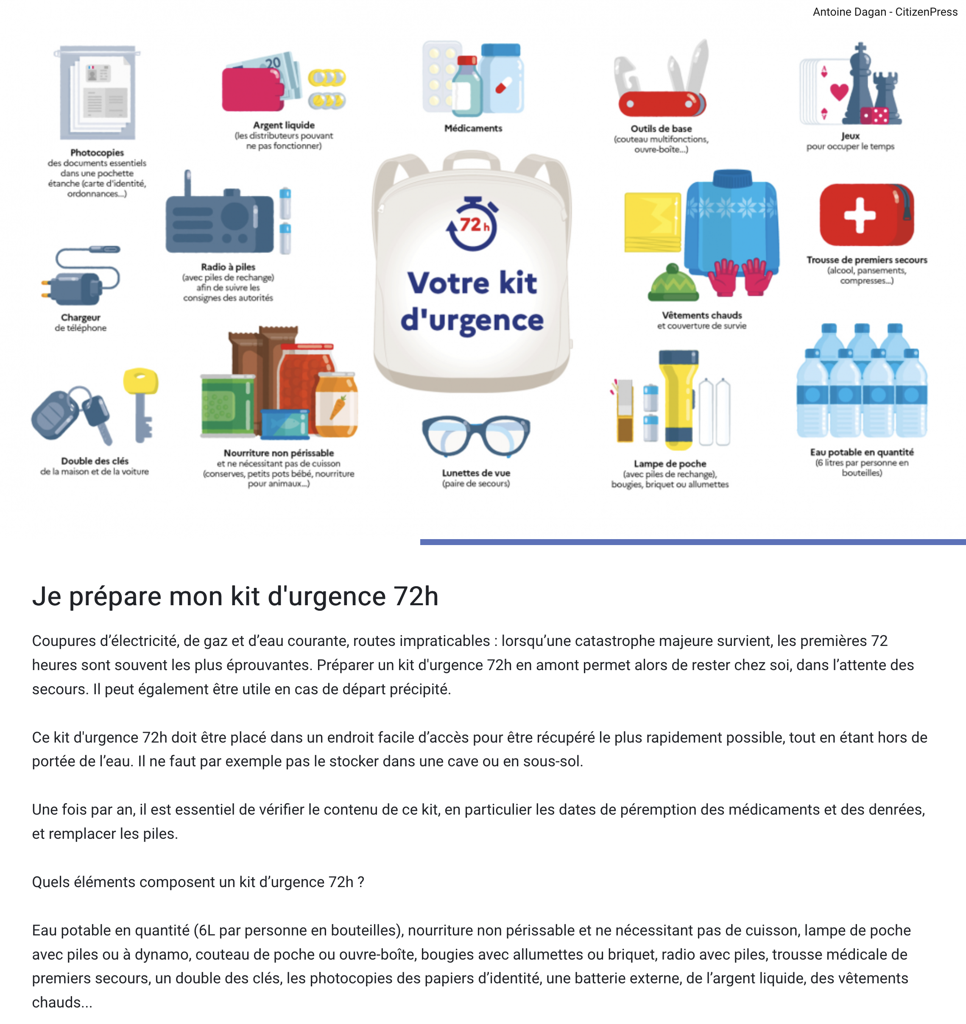 Kit d'Urgence